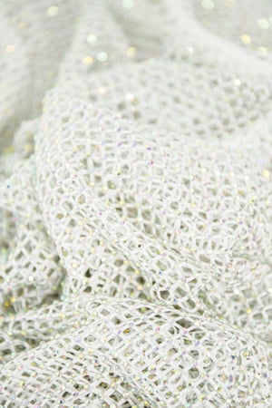 Top scintillante a maniche lunghe - bianco - S h5 Immagine11